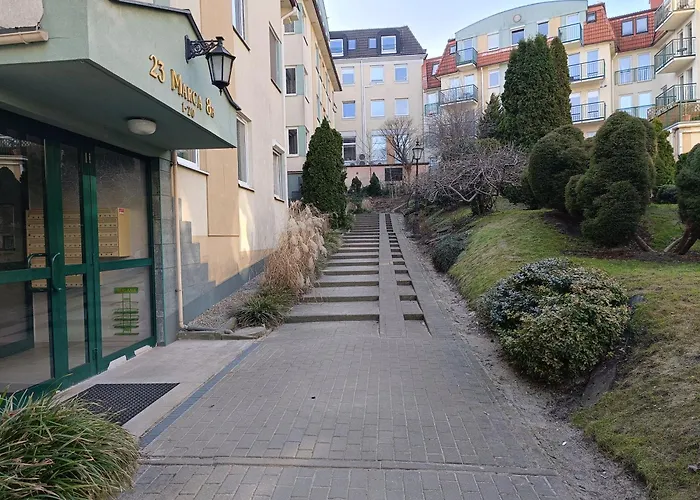 아파트 Aster Aparts Komfortowe W Centrum Zamkniete Osiedle Hala Garazowa 소포트